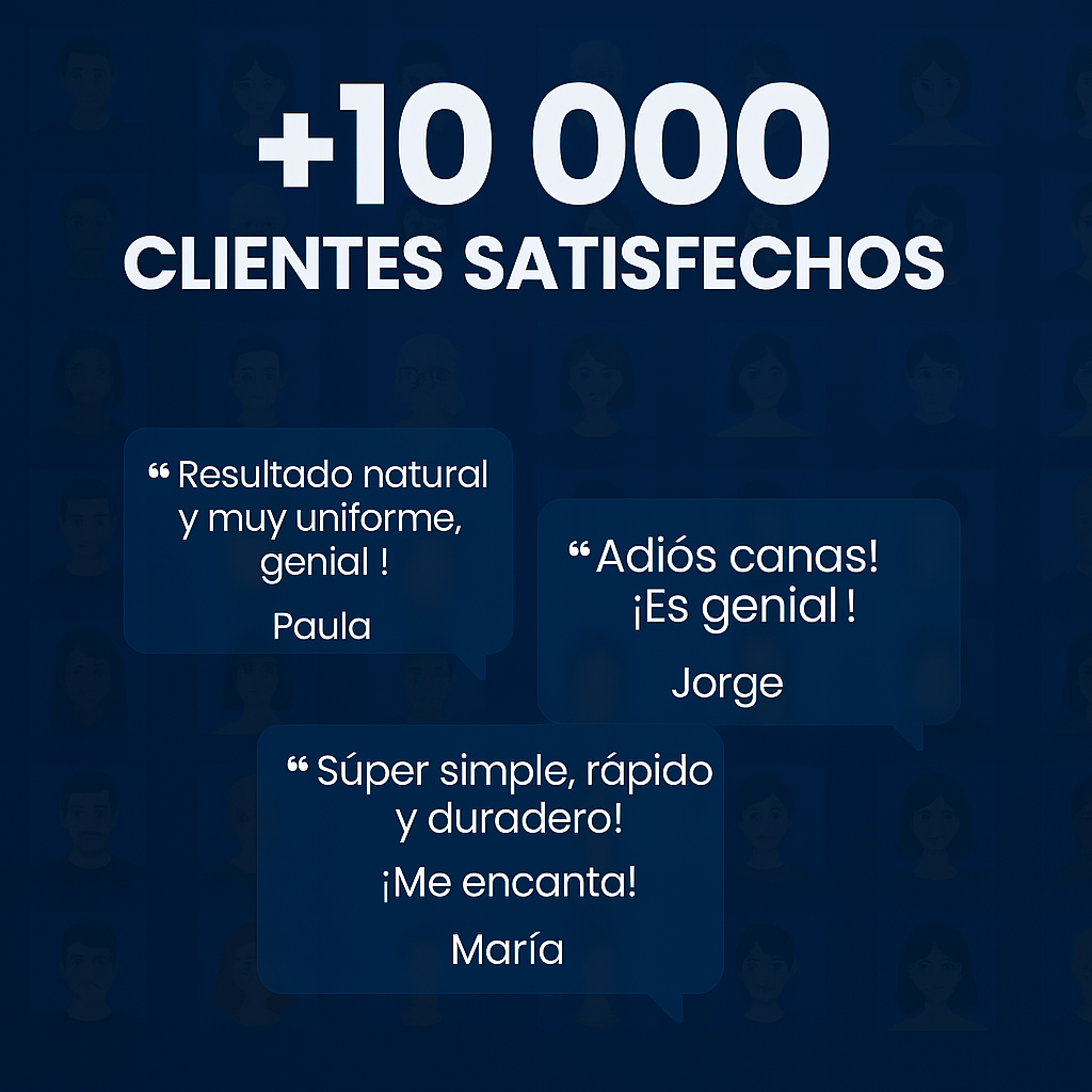 Champú colorante instantáneo