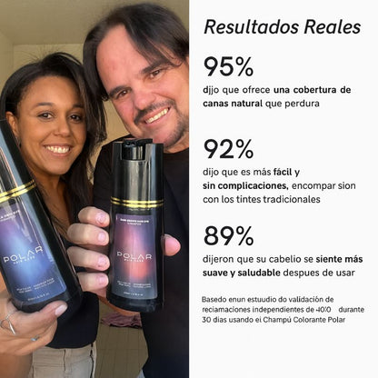 Champú colorante instantáneo
