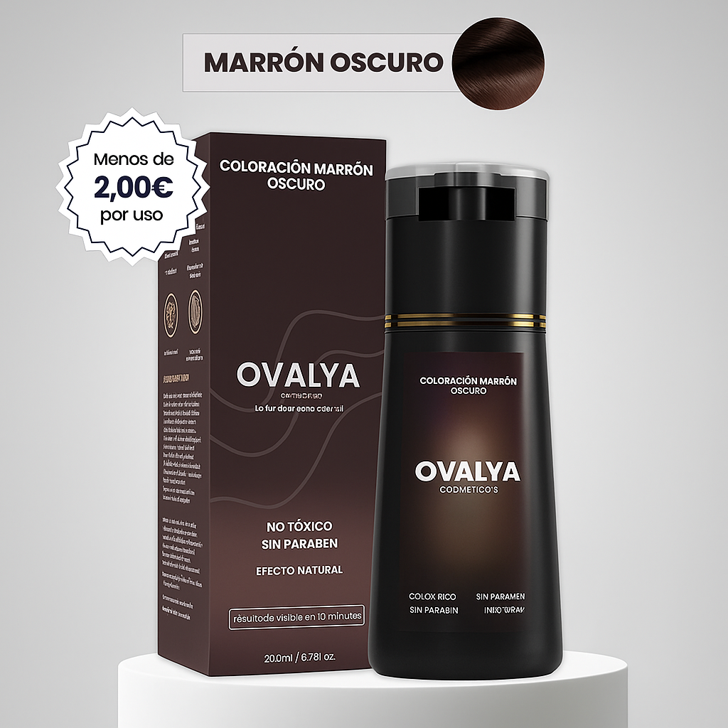 Champú colorante instantáneo