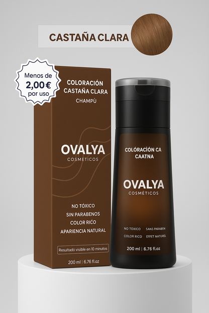 Champú colorante instantáneo