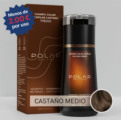 Champú colorante instantáneo